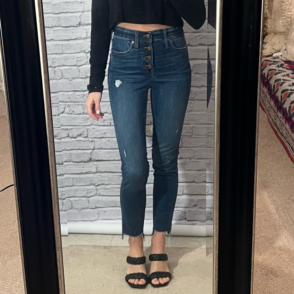 Madewelll 10” High Rise Skinny Button Fly 23
